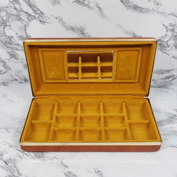 Travel Jewelry Box Compact Vintage - Picture 9 of 9